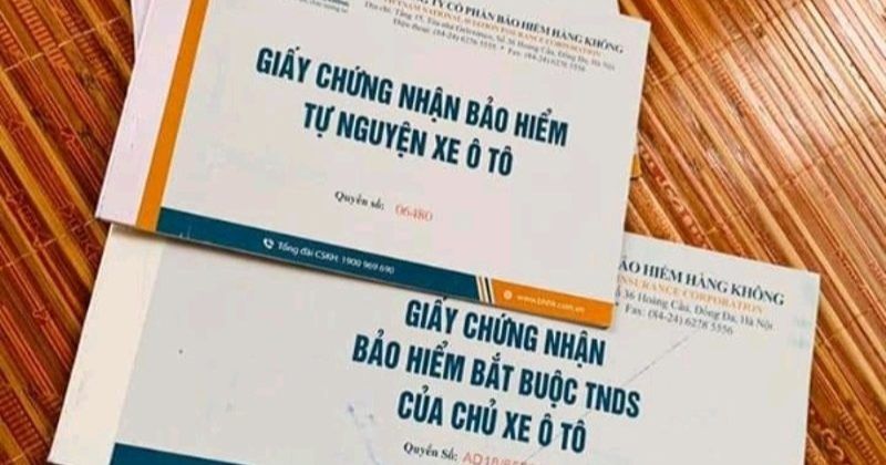 Giấy chứng nhận bảo hiểm tự nguyện ô tô