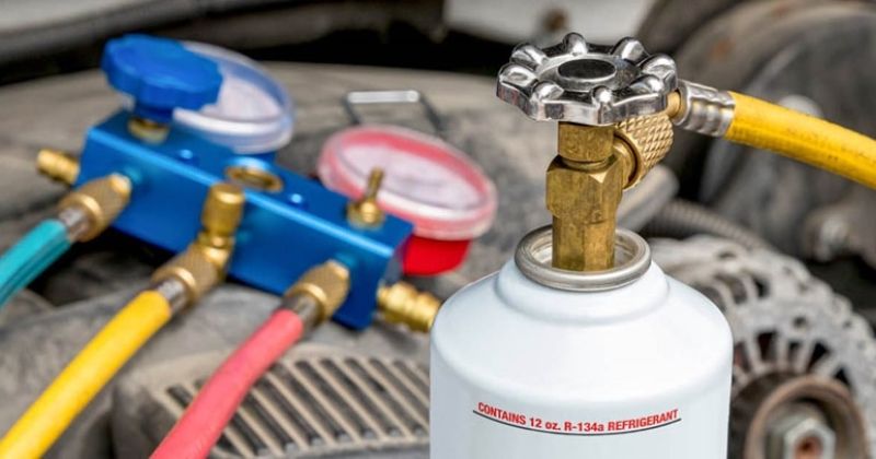 Bình chứa khí gas điều hòa ô tô