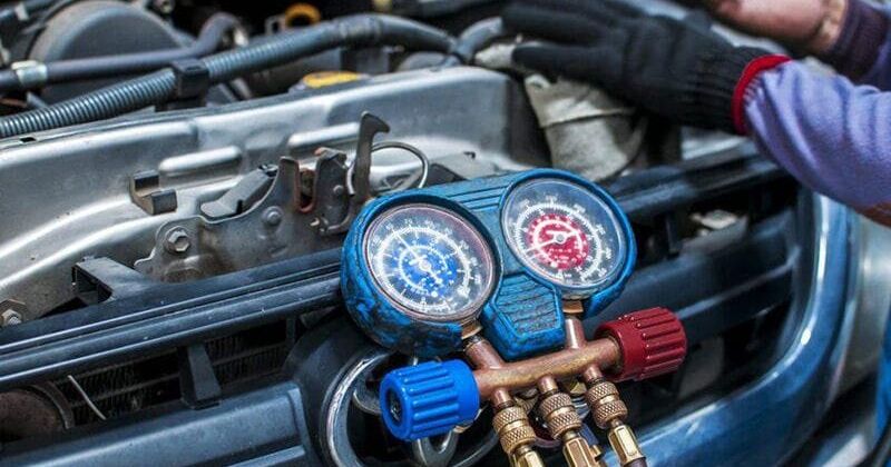 Đồng hồ đo khí gas điều hòa ô tô